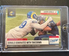 1st ON PRINT!!! - 2021 Prestige Football Highlight Reel #/25 Aaron Donald Rams