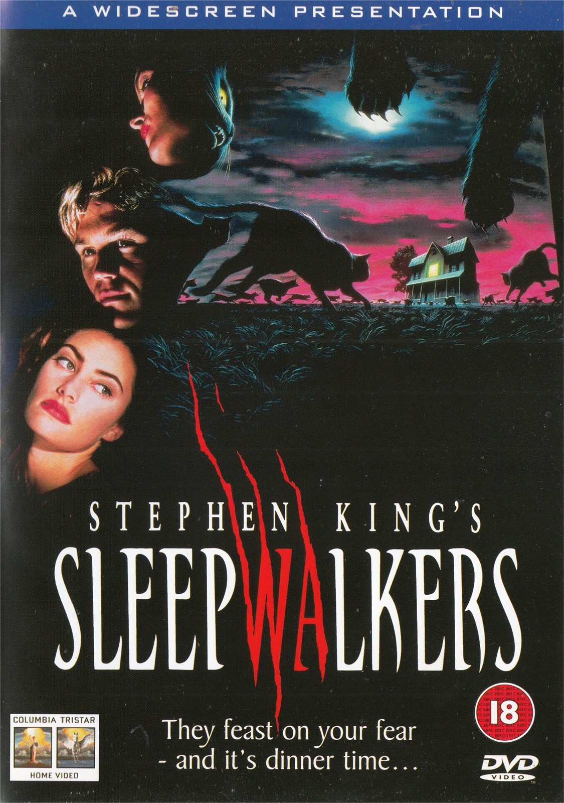Stephen King's Sleepwalkers Sleep Walkers - Brian Krause - NEW Region 2 DVD