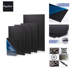 Carbon Fibre Board 300 x 400 x 3mm - 100% 3K Twill, Matte Carbon Fibre Sheets f...
