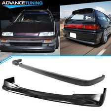 Fits 88-89 Honda Civic 3dr Zenki Front Bumper Lip Spoiler Ikon Rear Diffuser Lip