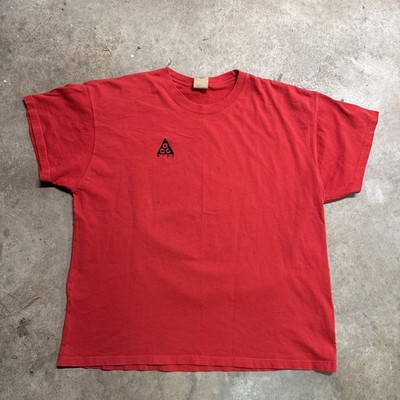 Vintage Nike ACG Shirt Mens 2XL Red 90s Center Embroidered ACG Sports Baggy
