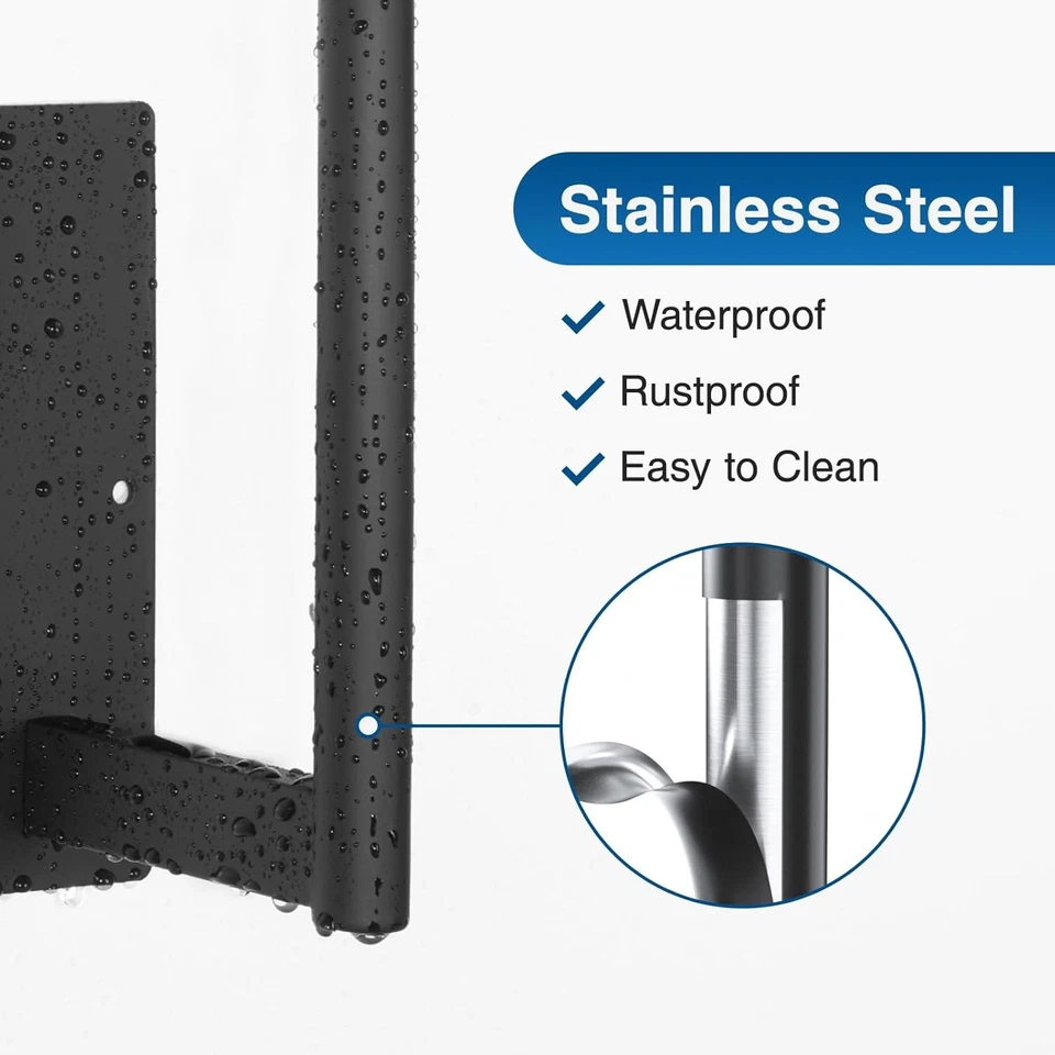 Держатель для бумажных полотенец под шкаф - настенное крепление держатель для бумажных полотенец из нержавеющей стали - Изображение 3 из 4