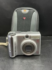 Canon Powershot A550 7.1 MP Digital Camera 4x Zoom Tested New SD Card With Case