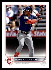 Richie Palacios 2022 Topps #US308 Cleveland Guardians ROOKIE Buy10get5FREE
