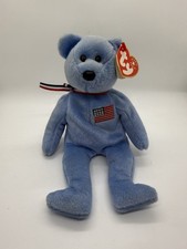 Ty Beanie Baby America The Blue Bear Plush Collectible 9/11 Memorial 2001 Tags