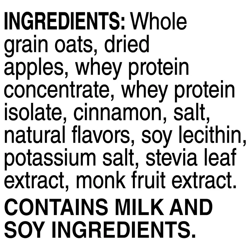 Proteína de avena instantánea Quaker manzana canela 24 unidades sin azúcar añadido 10 g Pro... Foto 4 de 4