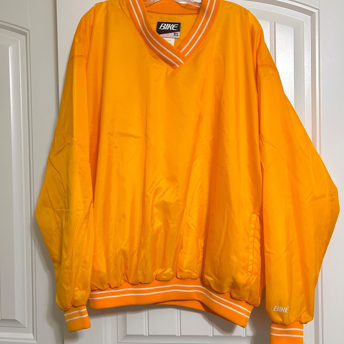 Vintage 90's Bike Tennessee Orange V-Neck Pullover Windbreaker