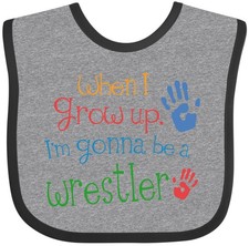 Inktastic Future Wrestler Wrestling Baby Bib Sports Clothing Infant