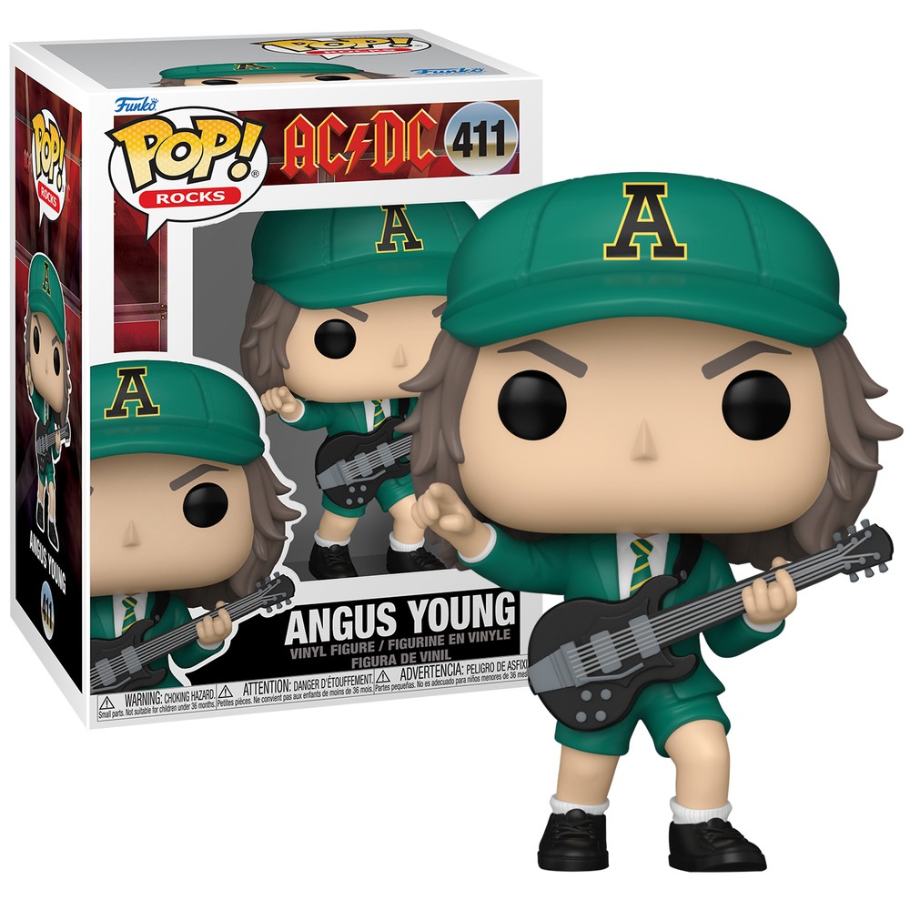 Funko POP! Rocks AC/DC Angus Young in Green Outfit Vinyl Figure No 411