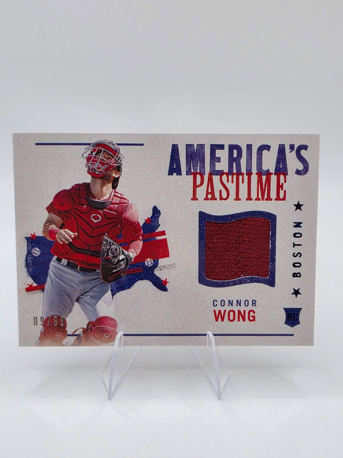 Connor Wong 2022 Panini Chronicles #APS-CW America's Pastime Swatches Red