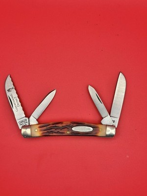 NEW VINTAGE CAMILLUS NEW YORK USA SERRATED CONGRESS KNIFE 712