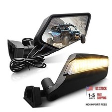 UTV X3 Side Mirrors with Lights - Compatible with Maverick X3 Max 4x4 RS DS MR