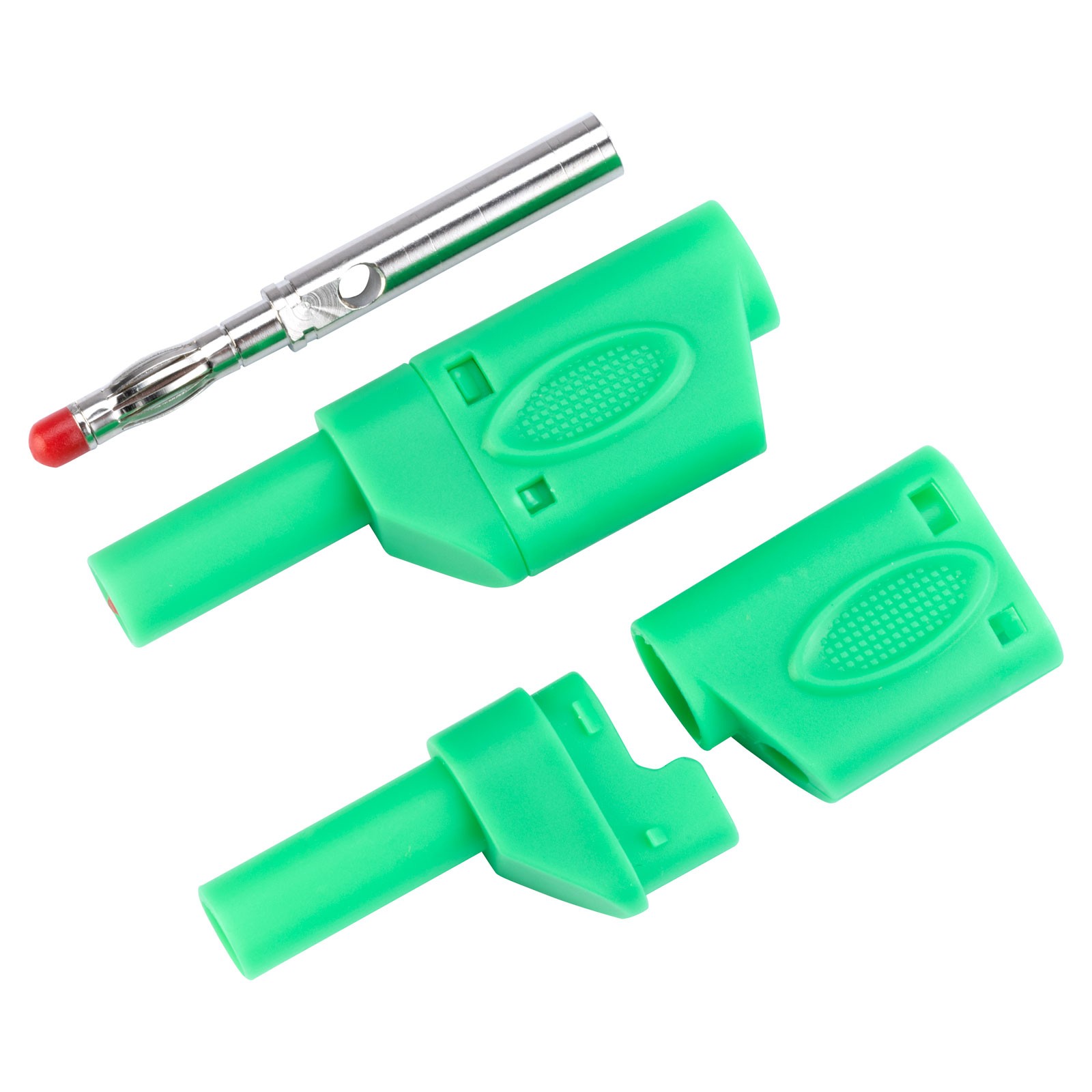 TruConnect 4mm Shrouded Stackable Test Plug Green