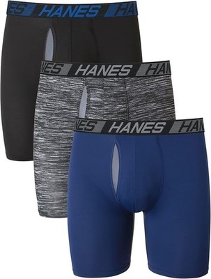 Hanes Men's Long Leg Ultimate Comfort Total Support Pouch Boxer Briefs L SIZE