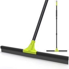 Wasserschieber Bodenabzieher 60 cm mit Teleskopstiel 158 cm Gummi schwarz