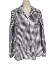 J.Crew Boy Plaid Gray Combo Button Up Shirt Men Size 8 Long Sleeve Slim Fit 