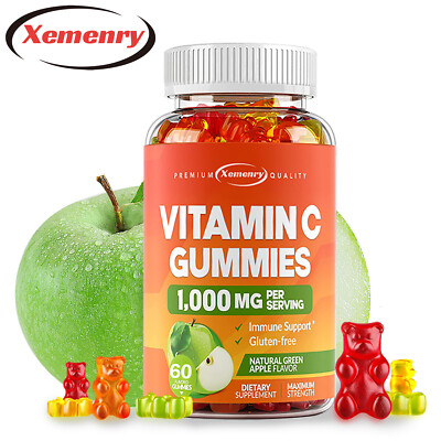 Vitamin C Gummies 1000mg - Ascorbic Acid, Enhance Energy, Support Skin Health