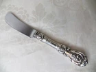REED & BARTON FRANCIS 1ST STERLING SILVER HANDLE PADDLE BUTTER SP 6 1/8" NO MONO