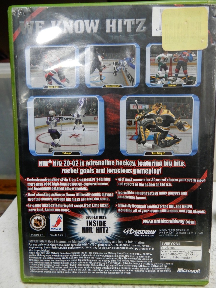 NHL Hitz 20-02 (Microsoft Xbox, 2001) DISC ONLY-NO MANUAL