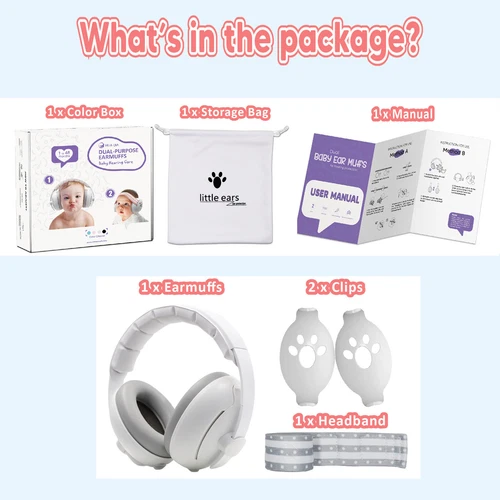 Auriculares con reducción de ruido para oreja de bebé para protección auditiva - Imagen 8 de 26