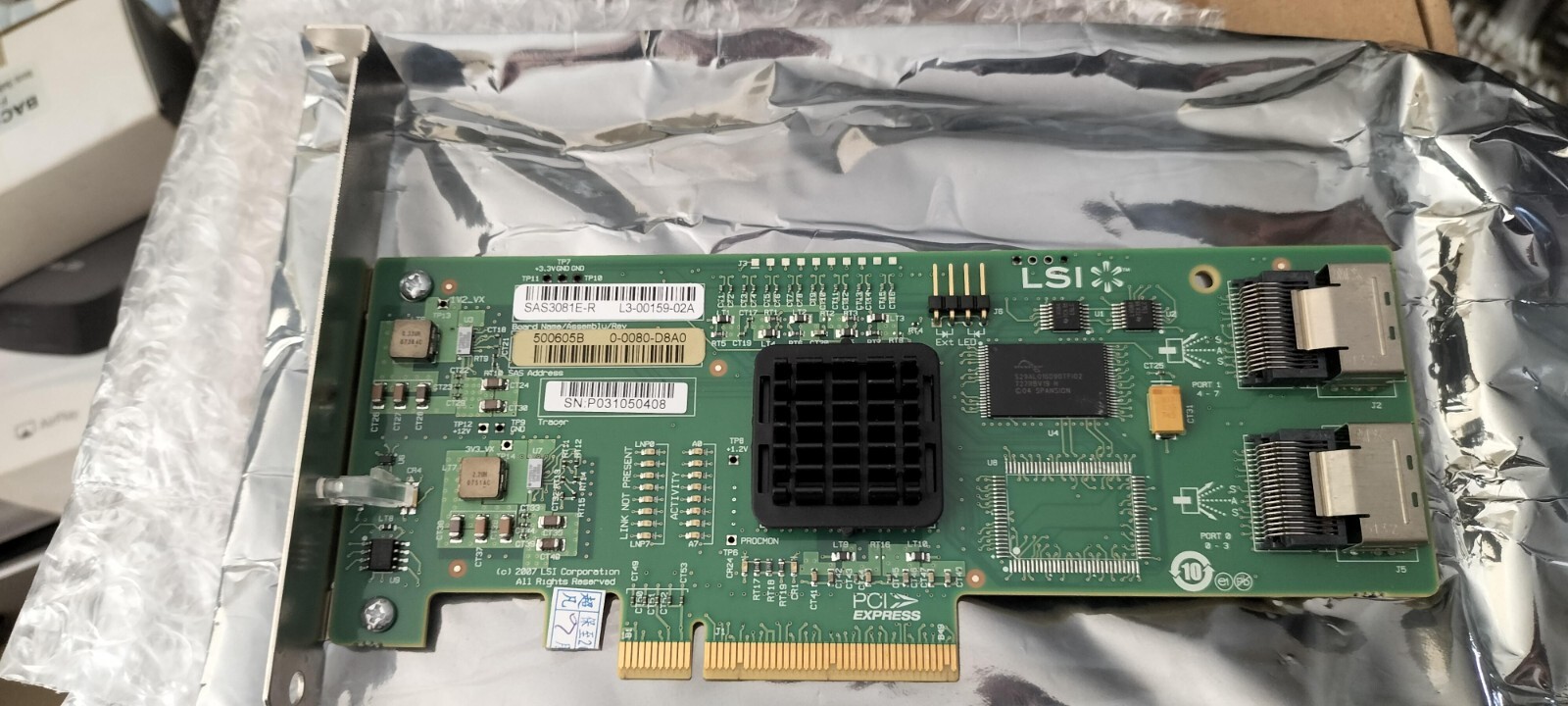 SAS3442E-R Controller | Lsi Logic SAS3442E-R 8-Port PCI-e Raid