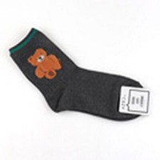 Women Cartoon Bear Socks Harajuku Style Skateboard Socks High Quality 1 Pair