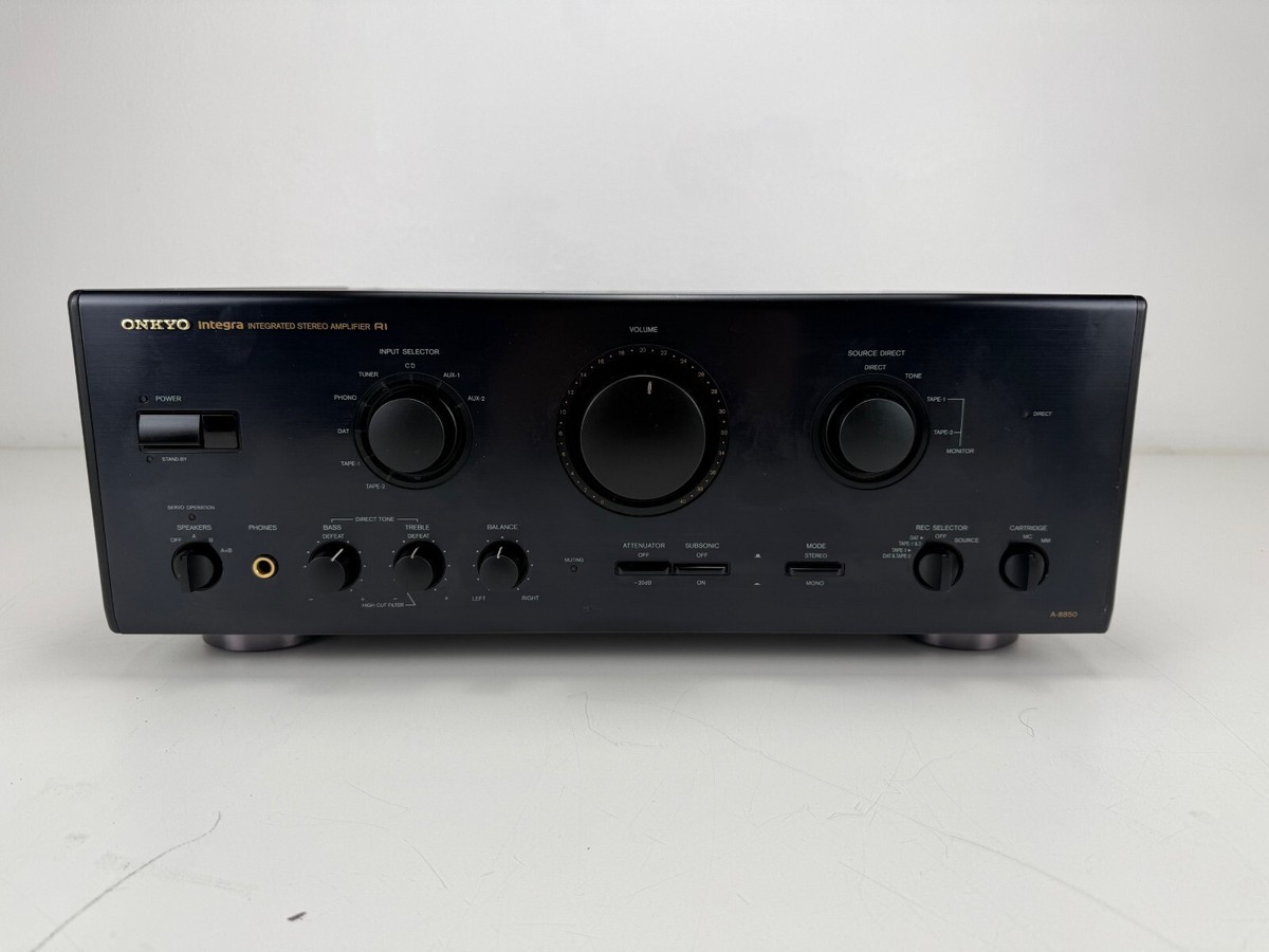 Onkyo A-8850 Integrated Stereo Amplifier - 80 watt into 8