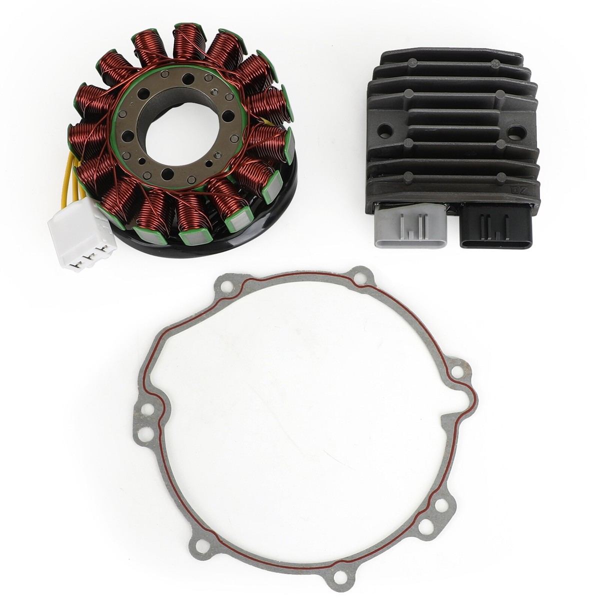 リセ ファウスト KR Magneto Stator+Voltage Rectifier+Gasket For Kawasaki ZZR1400