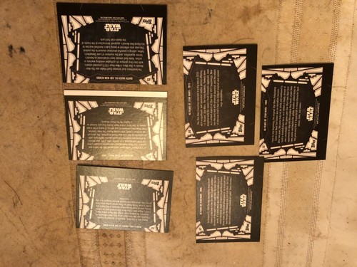 STAR WARS MISCUT=PRINTED CARDS. - Picture 7 of 9