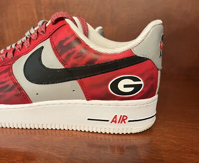 UGA Georgia Bulldogs Custom Painted Nike Air Force 1