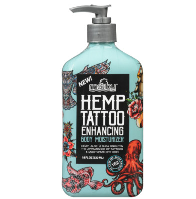 Malibu Tan Hemp Tattoo Enhancing Body Moisturizer, 18 Fl Oz