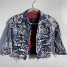 Jordan Craig Kids Jean Jacket Distressed Ripped Denim Legacy Edition Size 6 Stre