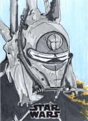 Star Wars Galacxy 2018 Sketchkarte von K. Grimm