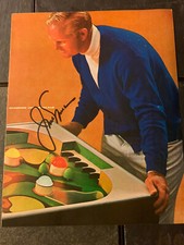 JACK NICKLAUS 8 X 10 Magazine Photo w/STACKS OF PLAQUES CERT