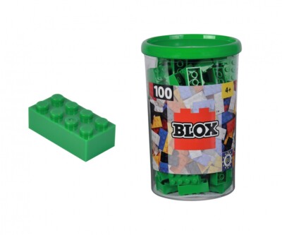 Androni Blox 100 Bausteine grüne 8er Steine in Dose 104114542