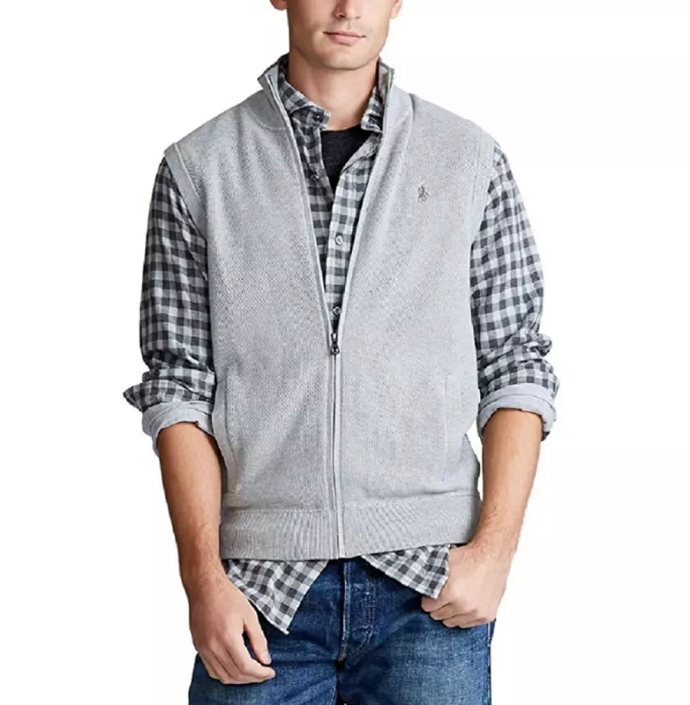 Polo ralph lauren men's pima cotton sweater vest on sale