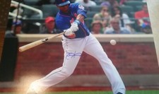 Juan Lagares Autogaphed 16x20 Photo New York Mets Outfielder Leaf Authentic