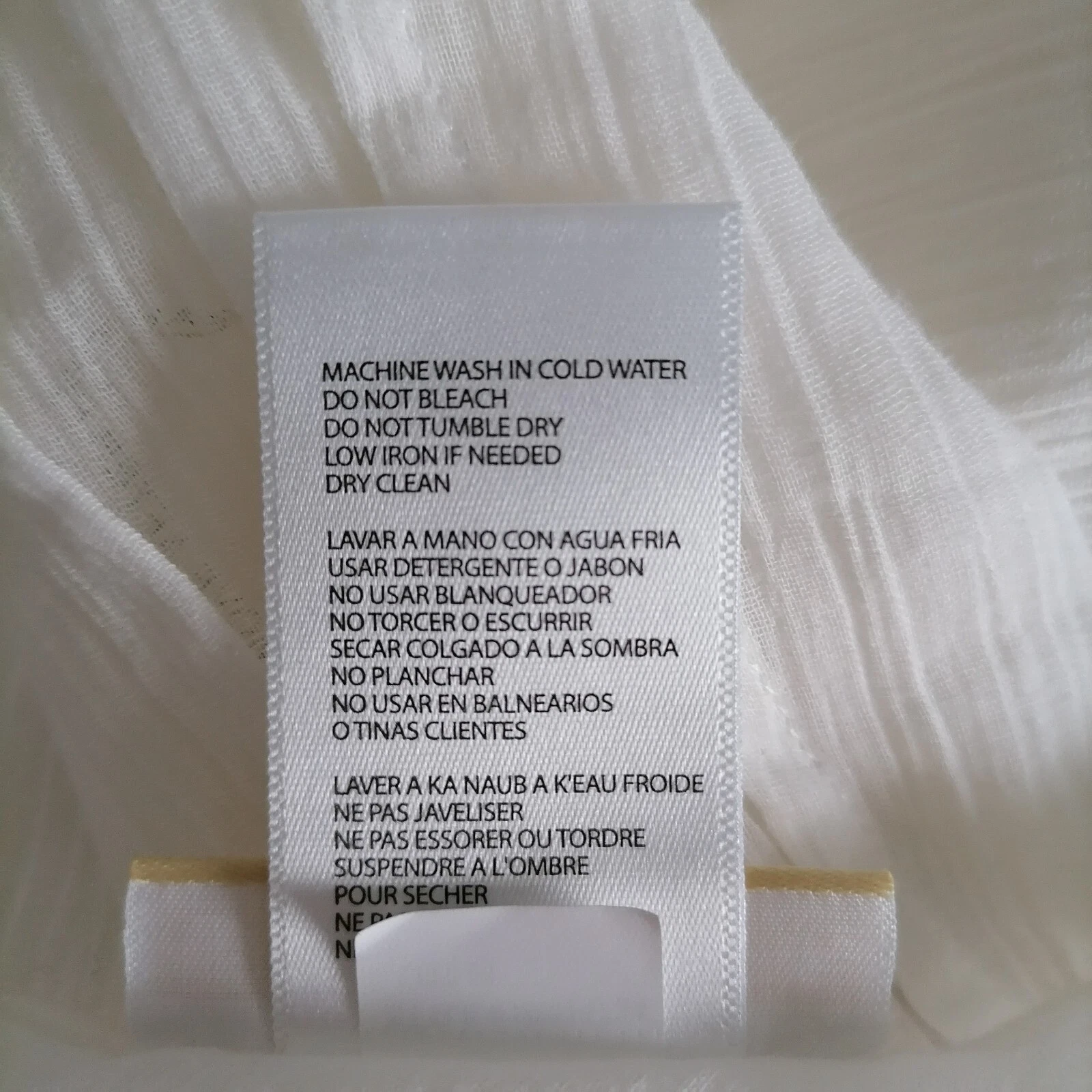 Mini abito donna Michael Michael Kors bianco monospalla popeline nuovo con etichetta taglia XS