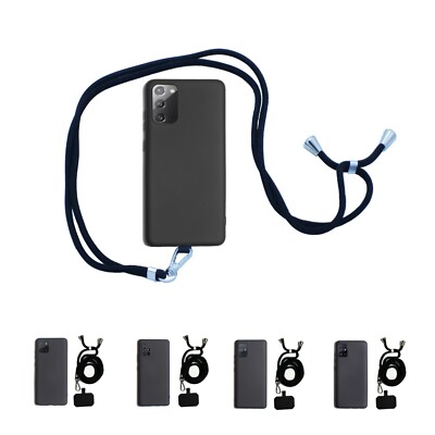 Silikon Handyhülle mit Band zum umhängen Schtztasche Schutzhüllen Cover Case Bag