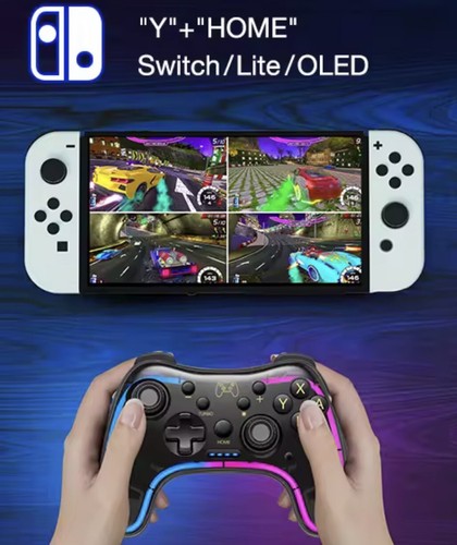 Manette Pour Console Nintendo Switch Wireless Bluetooth Pro Contrôleur Sans Fil - Photo 7/9