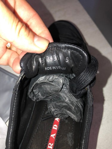 sneakers noir PRADA spazzola nylon 4E2439 pointure 5 uk = 38,5 neuves #550€ - Foto 9 di 9