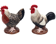 Chicken Salt & Pepper ceramic shaker cruet set Hen Cockerel Rooster lover gift