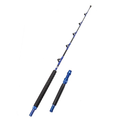 2-Piece Saltwater Offshore Trolling Rod 5-Feet 6-Inch Heavy Roller Rod Conven... - Picture 2 of 6