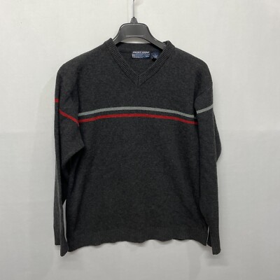 Vintage 90s Y2K Point Zero Men Sweater Size Large Acrylic Wool