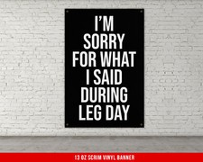 Home Gym Decor Banner - Inspirational Weightlifting Wall Art