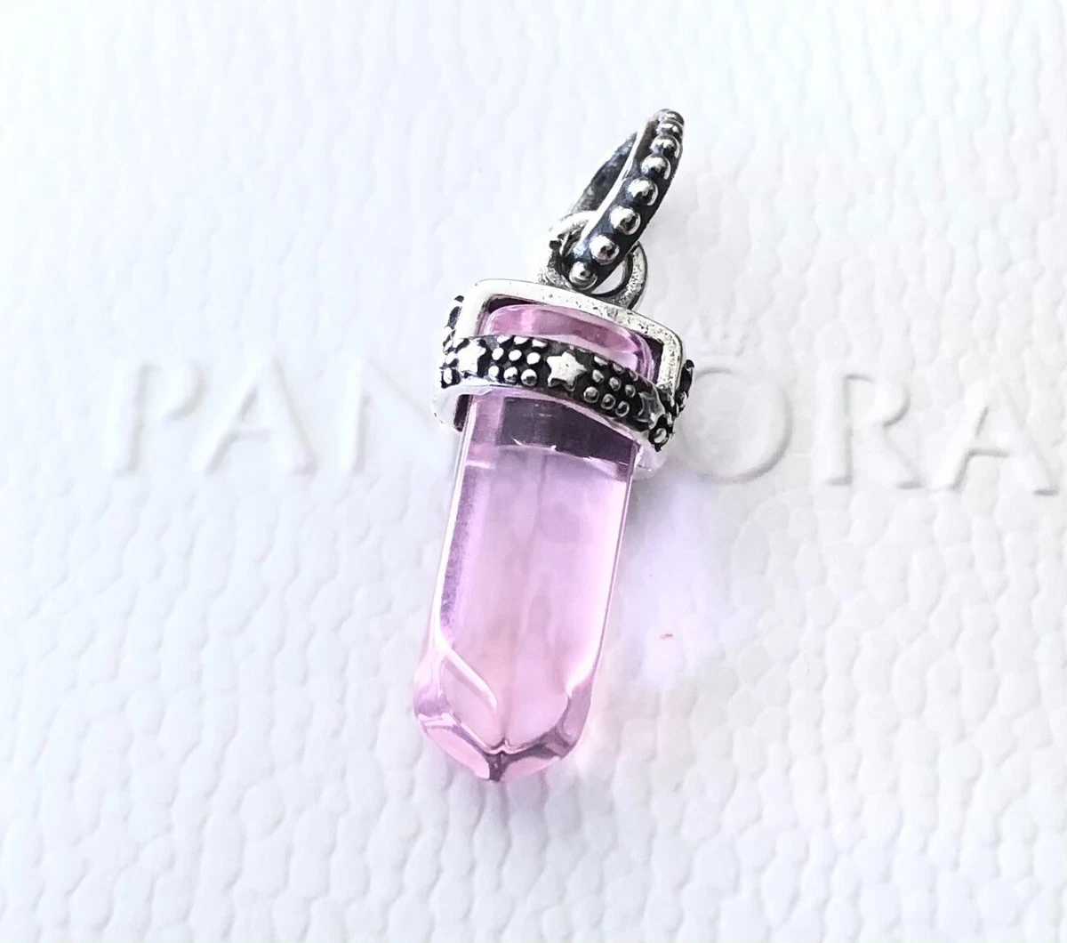 Pandora Pink Amulet Crystals Pendant 399185C02 FREE Gift Box