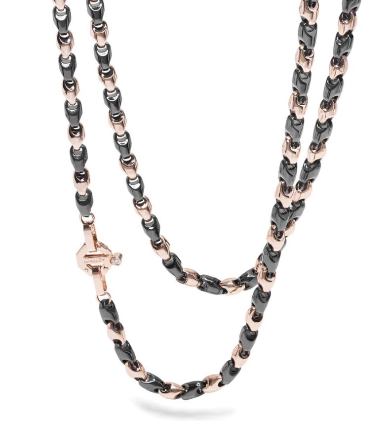 Ожерелье BARAKA Mens GC275391ROCN600002 Cyborg Ceramic с золотой цепочкой и бриллиантами 1456490₽