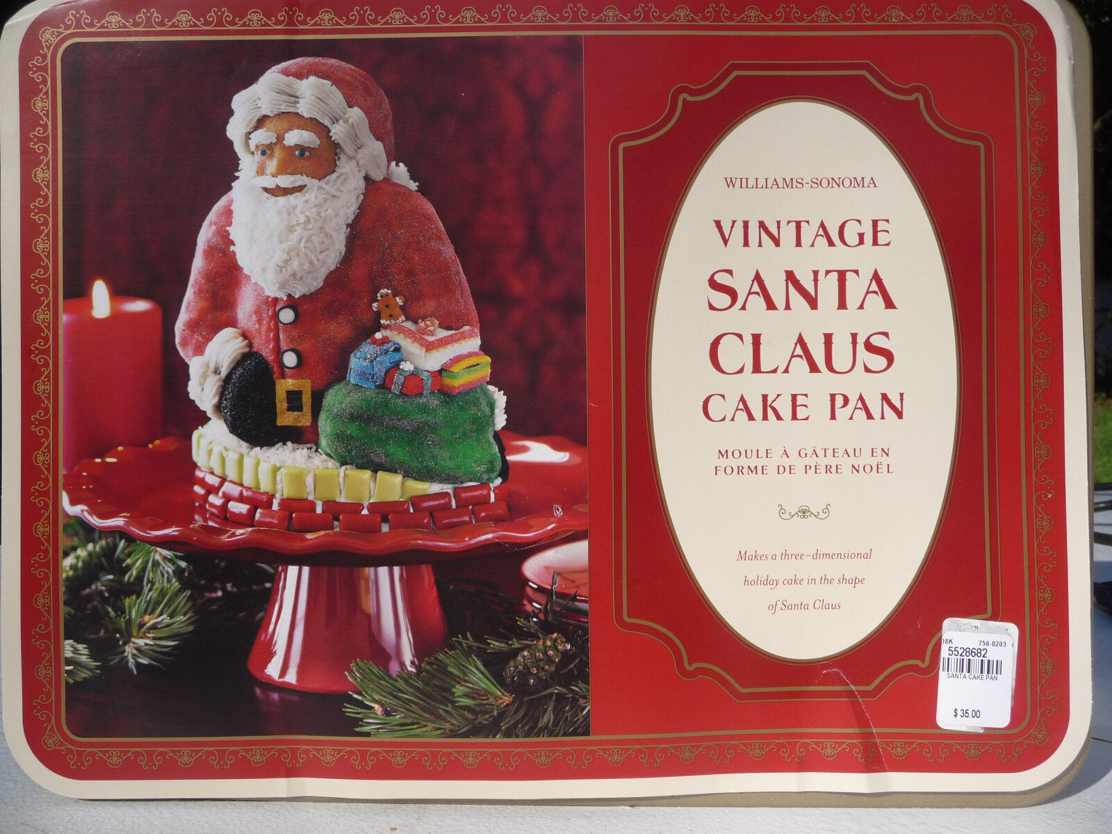 Nordic Ware 3D Santa Claus & Christmas Tree Pans, Bundt Bakeware, Nonstick  Cake Pan, Cake Mold, Bread Mold, Food Mold, Holiday
