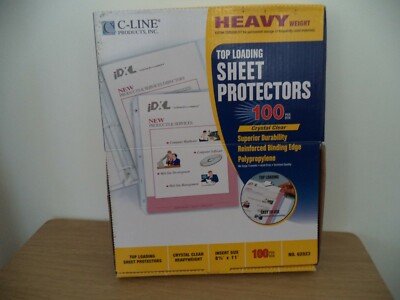 C-Line Heavyweight Polypropylene Sheet Protector Clear 2'' 11 x 8 1/2 62023