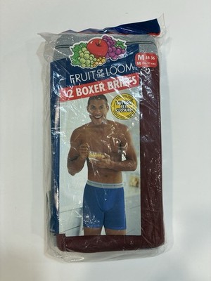 New Fruit of the Loom Vintage Men's 2 Pack Button Fly Boxer Briefs